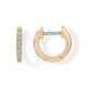 PAVOI 14K Gold Plated Cubic Zirconia Cuff Earrings Huggie Stud
