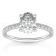 PAVOI 14K Gold Plated Engagement Ring For Women | Wedding Ring For Women | Oval Womens Fake Engagement Ring