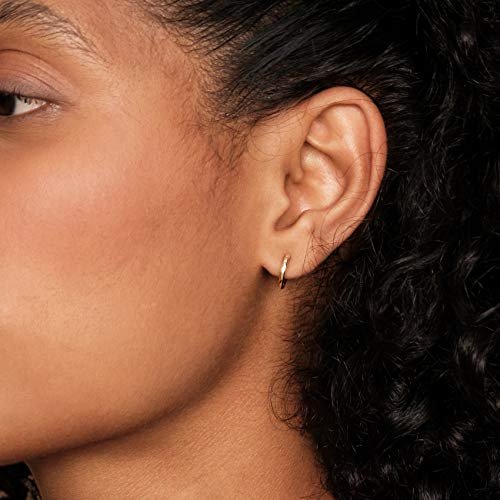 PAVOI 14K Gold Plated, Gold Vermeil, S925 Sterling Silver Cuff Earrings Huggie Stud | Small Hoop Earrings for Women