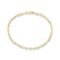 PAVOI 14K Gold Plated Paperclip/Curb/Figaro Chain Adjustable Bracelet for Women