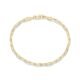 PAVOI 14K Gold Plated Paperclip/Curb/Figaro Chain Adjustable Bracelet for Women