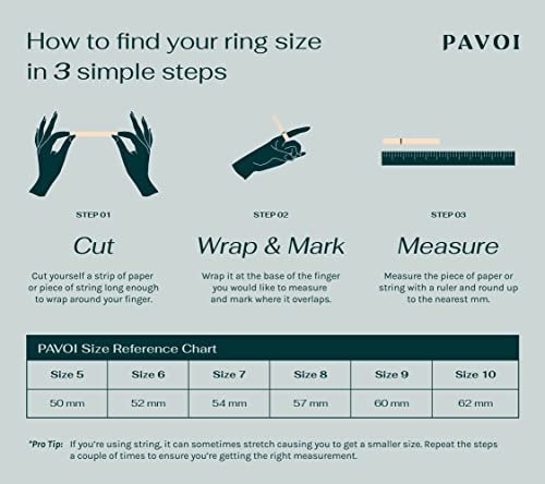 PAVOI 14K Gold Plated Rings Oval Cubic Zirconia Love Ring | Eternity Ring | 5mm Stackable Rings for Women | Gold Rings for Women