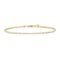 PAVOI 14K Gold Plated Tennis Anklets for Women | Tennis Ankle Bracelet for Women