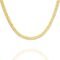 PAVOI Italian Solid 925 Sterling Silver, 22K Gold Plated Chain Necklaces | Snake, Square Box, Cable, Super Flex Curb, Miami Cuban and Rope Diamond-Cut Herringbone Necklace for...