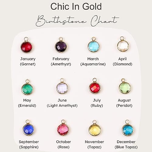 Personalized Birthstone Name Necklace for Women Girls Wife Push Presents for New Mom, Custom Birthday Gift Bridesmaid Jewelry Gold Silver Rose Mother and 1 Child Daughter...
