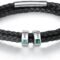 Personalized Mens Braid Bracelet Custom Bracelet with 1-8 Engraved Beads Family Names Jewelry Gifts for Men Father's day