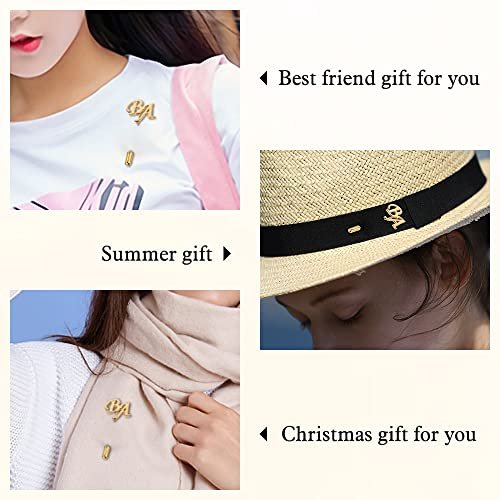 Personalized Name Brooch Pins for Women Men Suit Hats Lapel Pins for Men Women with Monogram Initial Letters Custom Birthday Wedding Brooch Pins Christmas Gifts for Boyfriend...