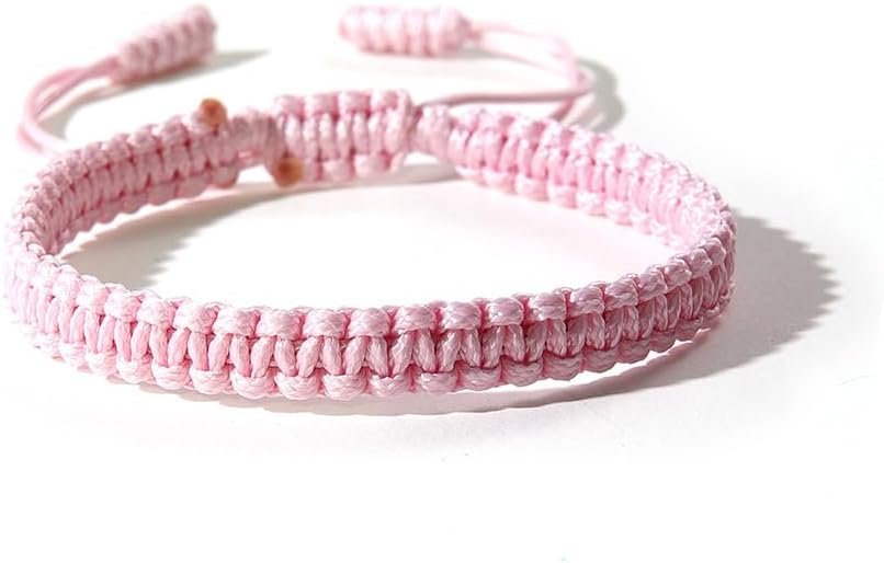 Pingyongchang Boho Surfer Bracelets Handmade Knitted String Rope Braided Adjustable Anklets Summer Friendship Yoga Kabbalah Protection Waterproof Beach Jewelry for Couple Women Men