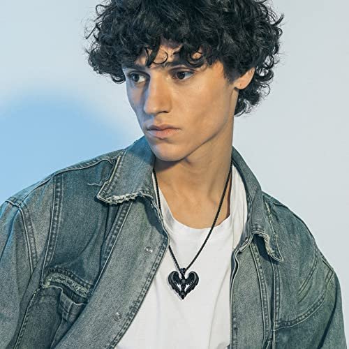 Richsteel Stainless Steel Phoenix/Angel Wings Cross/Raven Pendant Necklace for Men and Women Vintage Viking Jewelry