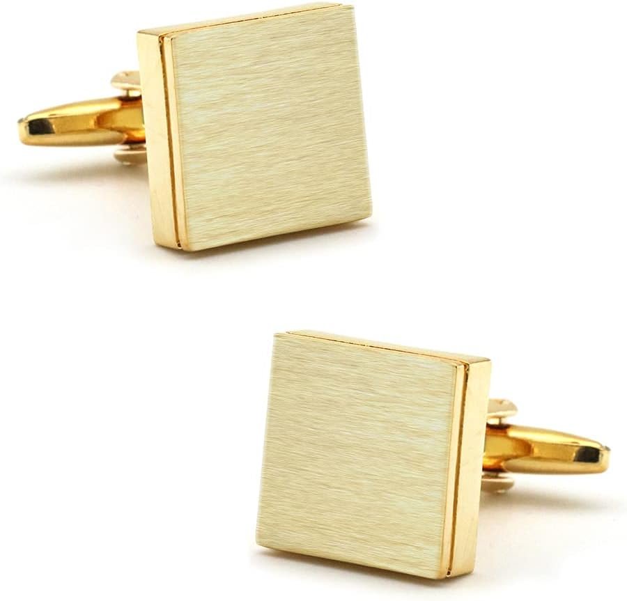 S&W Wedding Cufflinks for Men Cuffs with Gift Box Business for Tuxedo Shirts