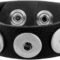 Soft Genuine Leather Snap Jewelry Ginger Charm Unisex Bracelet Womens Mens Band Fits 18MM 20MM Buttons (Black (8.5 inch))