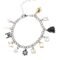 Star Wars Jewelry Men's Multi Charm Stainless Steel Charm Bracelet, 7.5-Inch + 2-Inch extender, Silver, Expandable