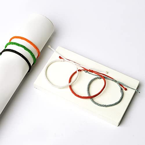 Starain Handmade Surf Braided Bracelet for Women Men Adjustable Boho Surfer Bracelet Beach Waxed Thread Waterproof Anklet or Bracelet