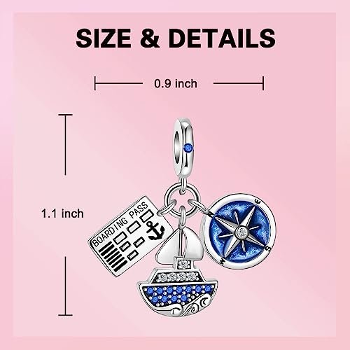 Sun Star Moon Elephant Sunflower Charm for Bracelet Necklace 925 Sterling Silver Love Heart Charms Happy Birthday Charms for Women Jewelry Gift