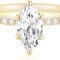 TIGRADE 2CT Engagement Ring for Women Marquise Cut Cubic Zirconia Wedding Band CZ Promise Anniversary Ring Size 3-12
