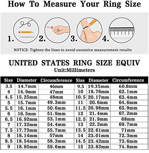 TIGRADE 3CT Engagement Ring Oval Cut Cubic Zirconia Marquise Round CZ Eternity Wedding Band for Women Size 3-12