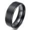 TIGRADE 4mm 6mm 8mm 10mm Black Titanium Rings Wedding Band Matte Comfort Fit for Men Women Size 3-15