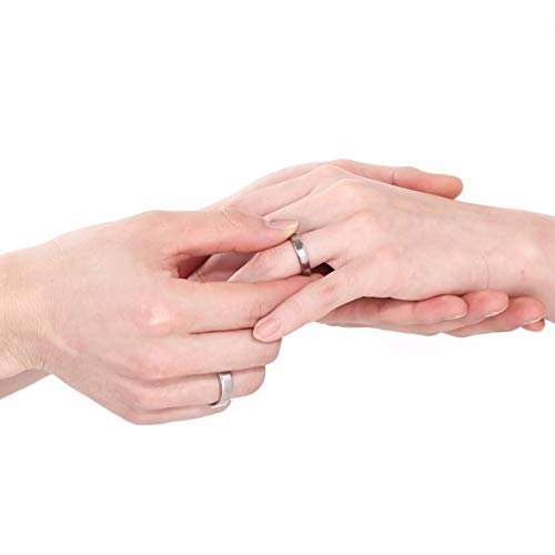 TIGRADE Titanium Rings 4MM 6MM 8MM 10MM Wedding Band in Comfort Fit Matte for Men Women Size 3-15