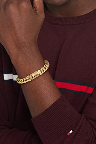 Tommy Hilfiger Men's Jewelry Ionic Thin Steel Chain Bracelet