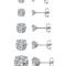 Top Plaza Hypoallergenic Stainless Steel Stud Earrings Round Cubic Zirconia CZ Earring Set for Women Men 3mm-8mm