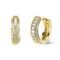 TOPGRILLZ Iced Out Hoop Earrings Cubic Zirconia Huggie Cartilage Cuff Hypoallergenic 14K Gold Plated Luxury Fashion Round Circle Earrings For Men Women