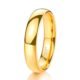 TRUMIUM 2mm 4mm 6mm 8mm Tungsten Wedding Band Ring for Men Women Gold/Rose Gold/Silver Domed High Polish Comfort Fit 4-15