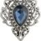 Vintage Silver Color Men's Brooches for Women Lovely Water Drop Badge Flame Crystal Brooch Lapel Pins Fashion Jewelry