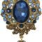 Vintage Teardrop Diamond Brooch Pin for Women Men Crystal Elegant Flower Badge Brooches Laple Pins Scarf Clip Boutonniere Corsage for Clothes Dress Hats Bags Accessory