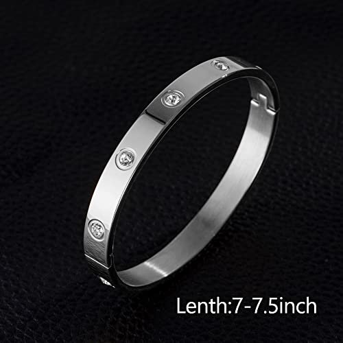 WFYOU 3PCS Stainless Steel Imperial Crown Bracelets for Men Gold Roman Numeral Bangle Bracelet Adjustable Cuff Bracelet Mens Luxury Jewelry Gifts