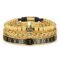 WFYOU 3PCS Stainless Steel Imperial Crown Bracelets for Men Gold Roman Numeral Bangle Bracelet Adjustable Cuff Bracelet Mens Luxury Jewelry Gifts