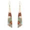 Women Natural Stone Earrings Unique Healing Gemstone Energy Hypoallergenic Lightweight Dangle Drop Earrings Multiple Styles Earrings Jewelry for Birthday Party Gift