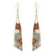 Women Natural Stone Earrings Unique Healing Gemstone Energy Hypoallergenic Lightweight Dangle Drop Earrings Multiple Styles Earrings Jewelry for Birthday Party Gift