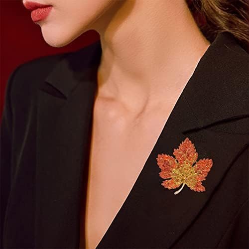 Women's Fashion Crystal Brooch Leaf Flower Brooch Alloy Rhinestone Brooch Court Vintage Brooch Wedding Party Brooch