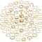 YEEZII 68 Pcs Gold Knuckle Rings Set for Women, Stackable Rings Boho Joint Finger Midi Rings Silver Hollow Carved Crystal Stacking Rings Pack for Gift